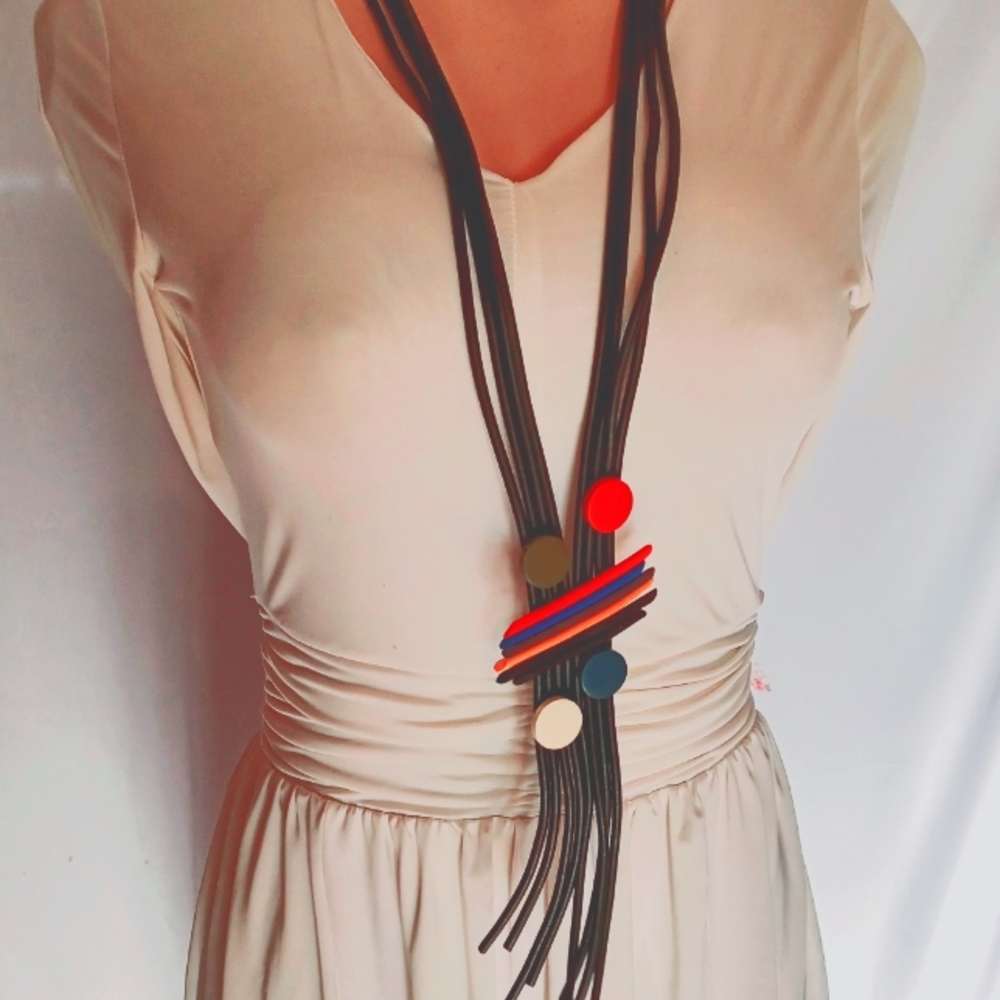 Handmade Avant Garde Statement Necklace